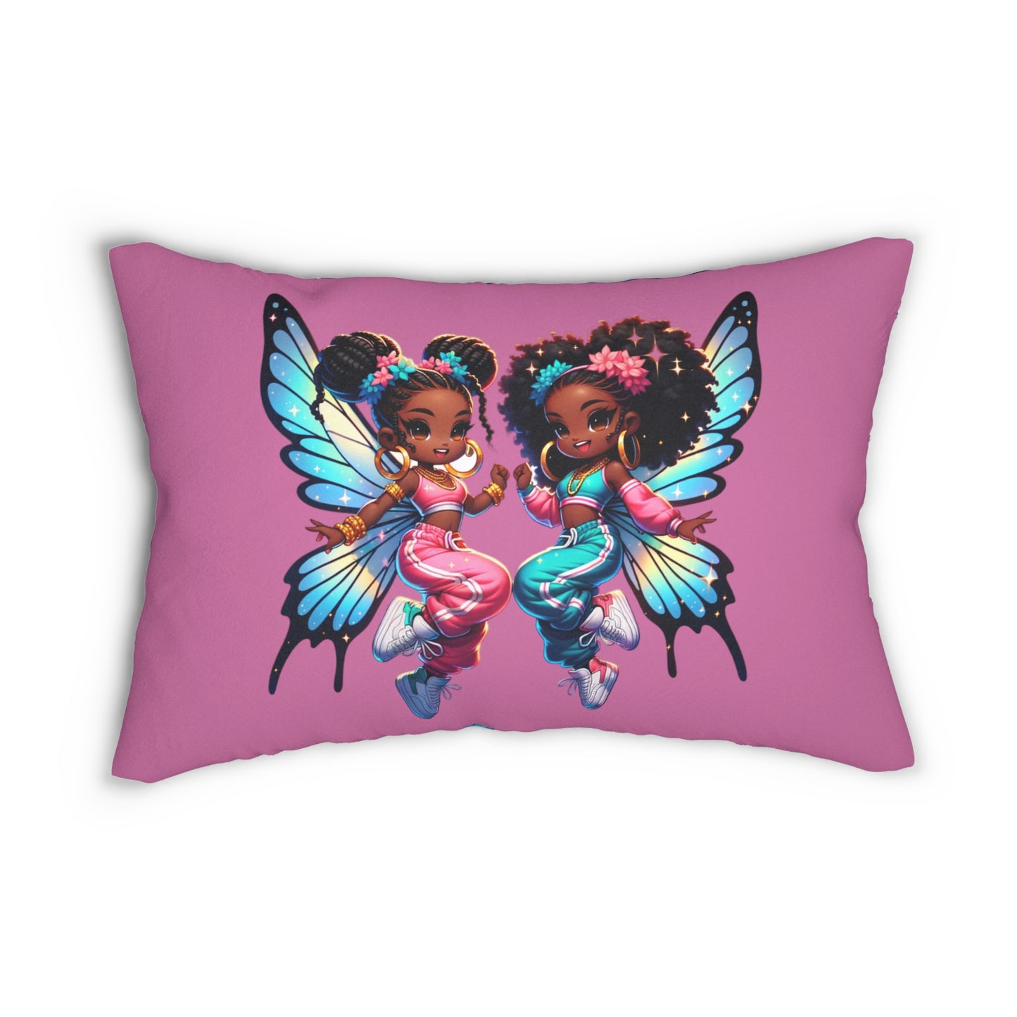 Fiercely Fairy Lumbar Pillow- (Pillow Included)