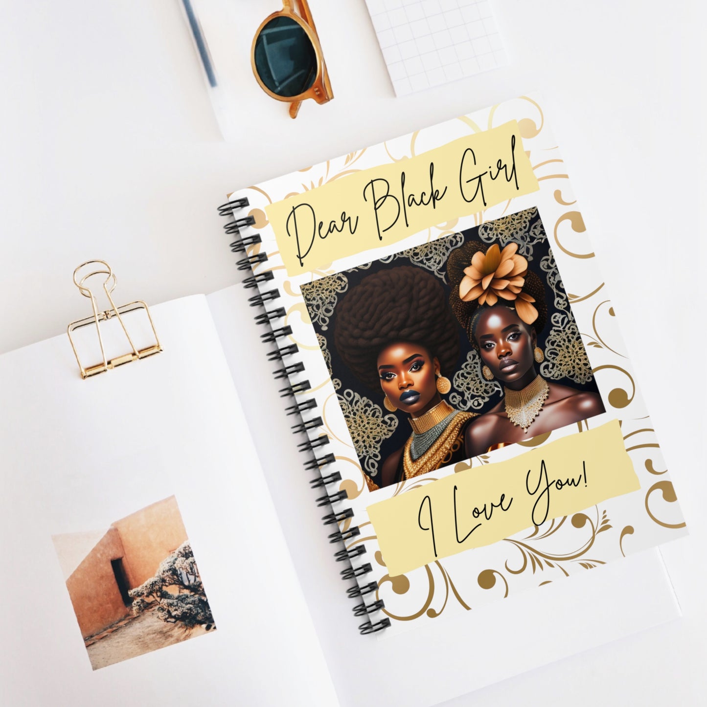 Dear Black Girl- I Love You!- Spiral Notebook - Ruled Line