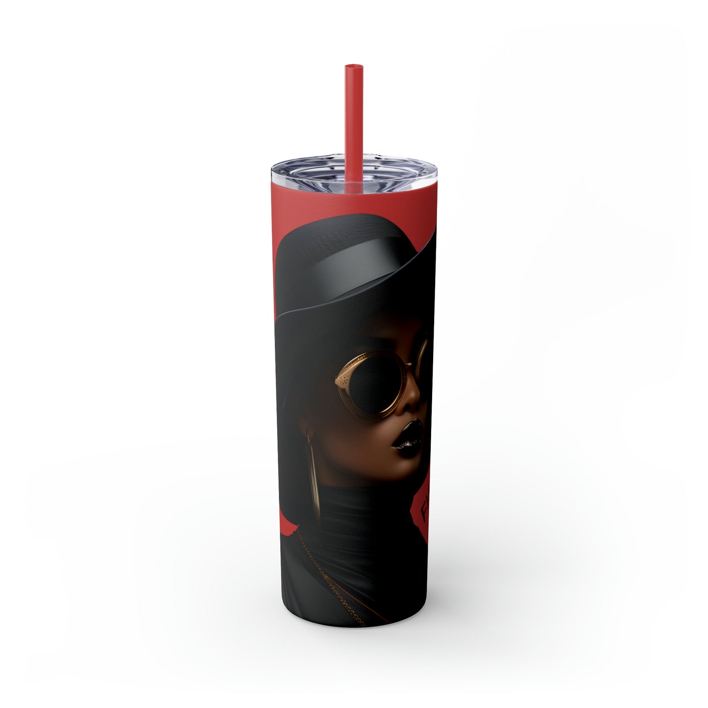 FIERCE - Skinny Tumbler with Straw, 20oz