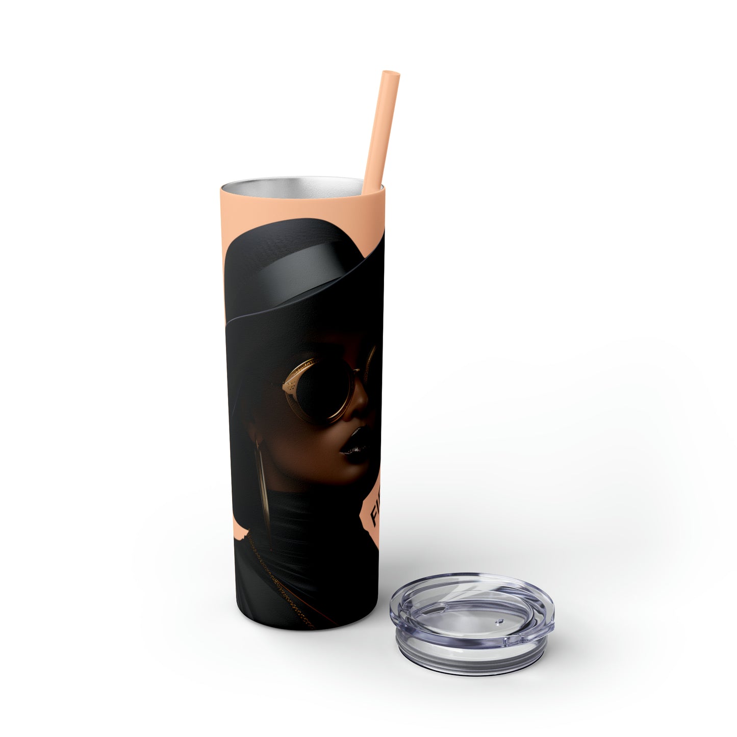 FIERCE - Skinny Tumbler with Straw, 20oz