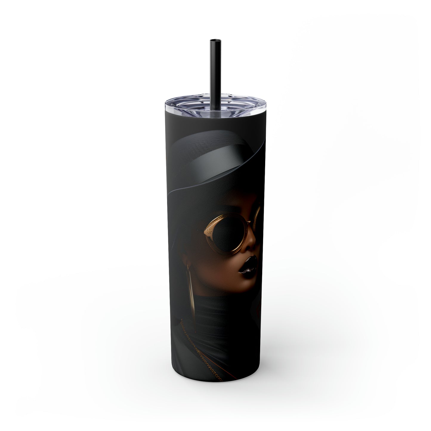 FIERCE - Skinny Tumbler with Straw, 20oz