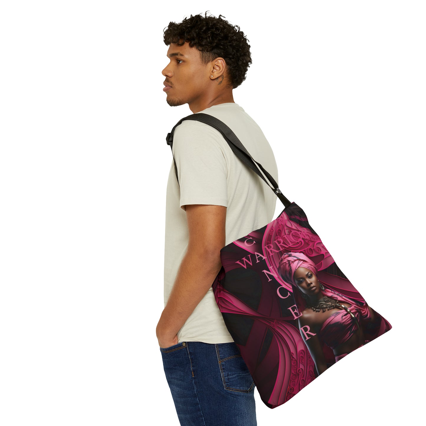 CANCER WARRIOR ADJUSTABLE TOTE BAG