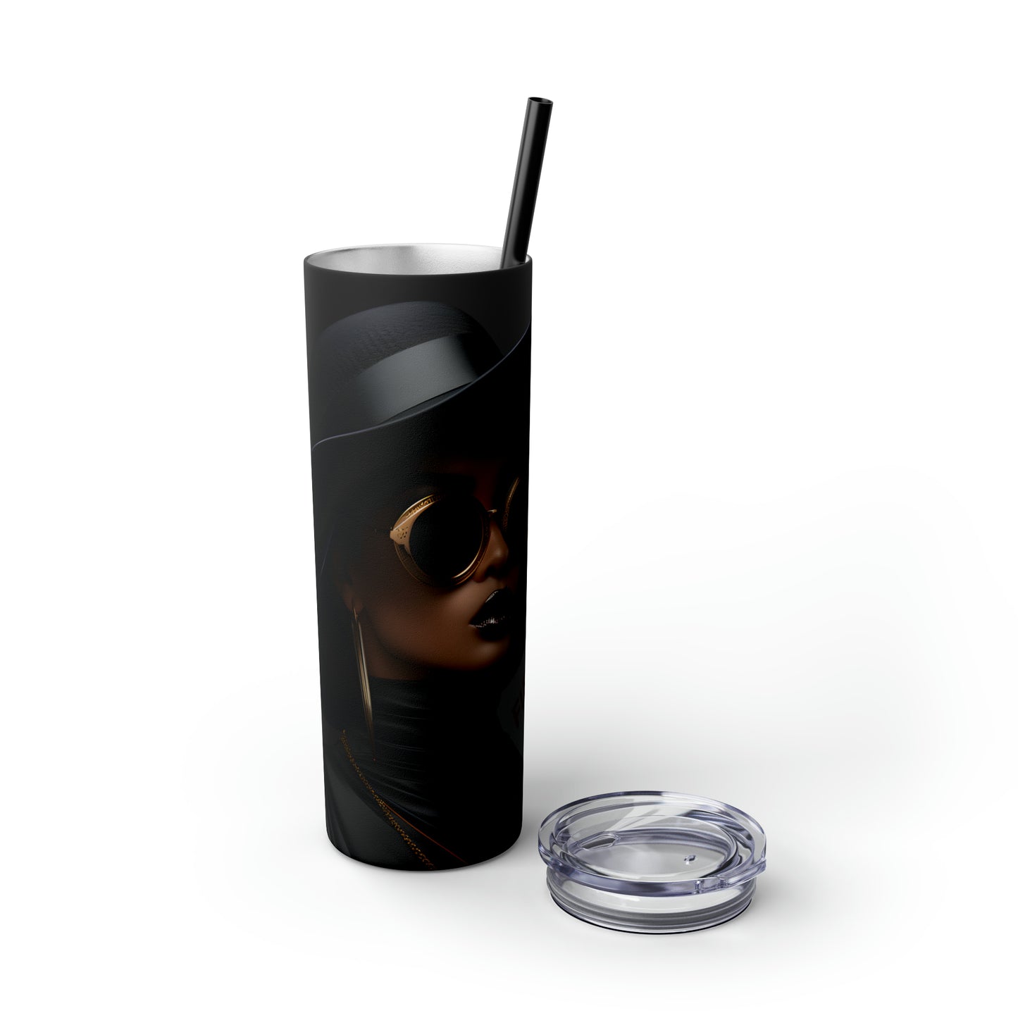 FIERCE - Skinny Tumbler with Straw, 20oz