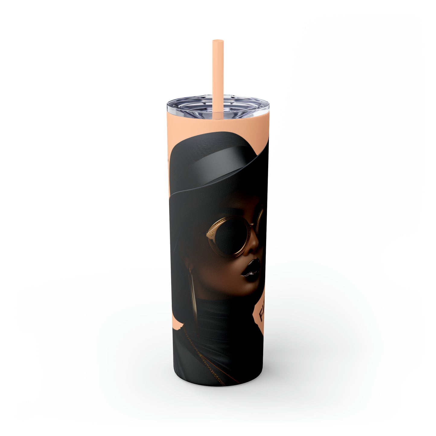 FIERCE - Skinny Tumbler with Straw, 20oz