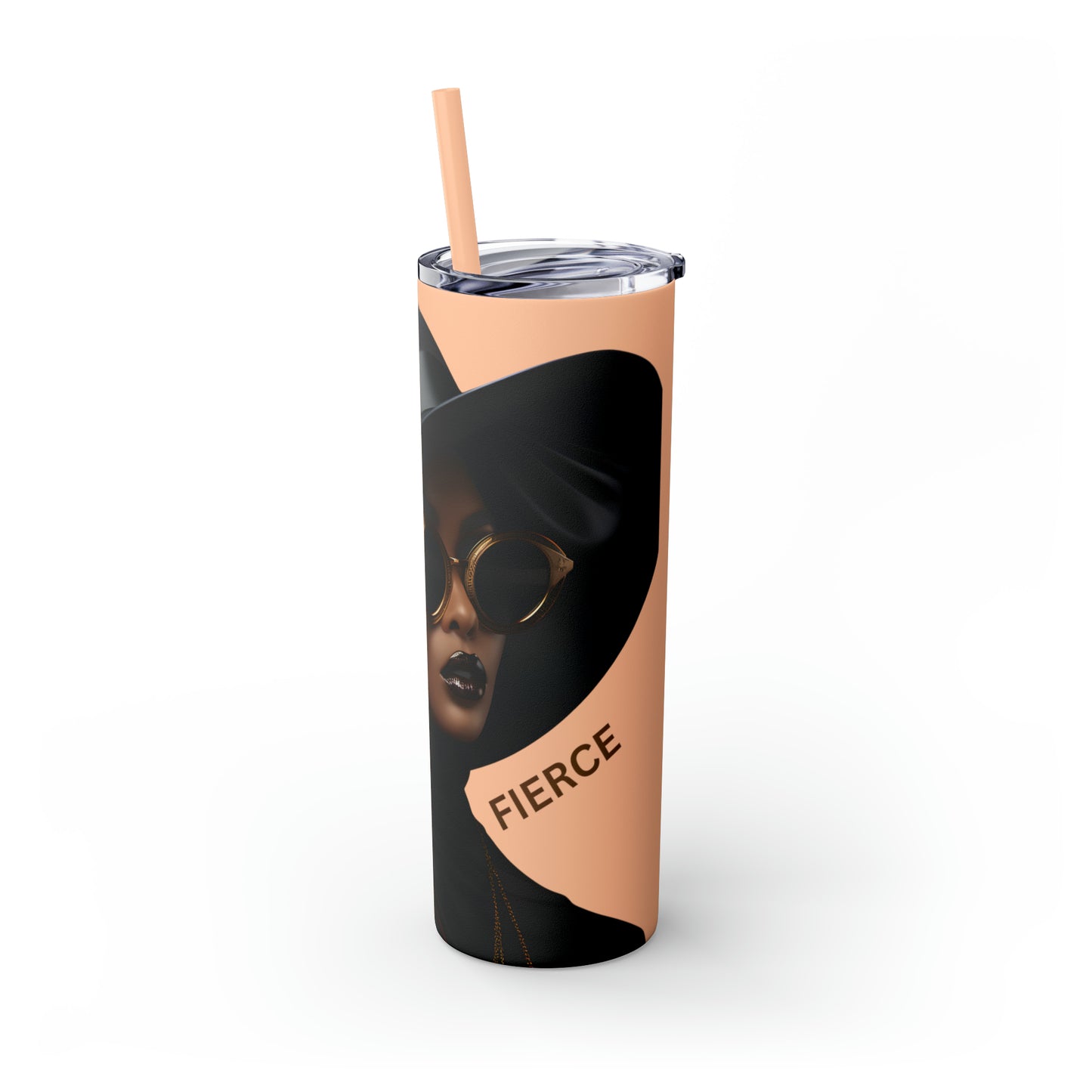 FIERCE - Skinny Tumbler with Straw, 20oz