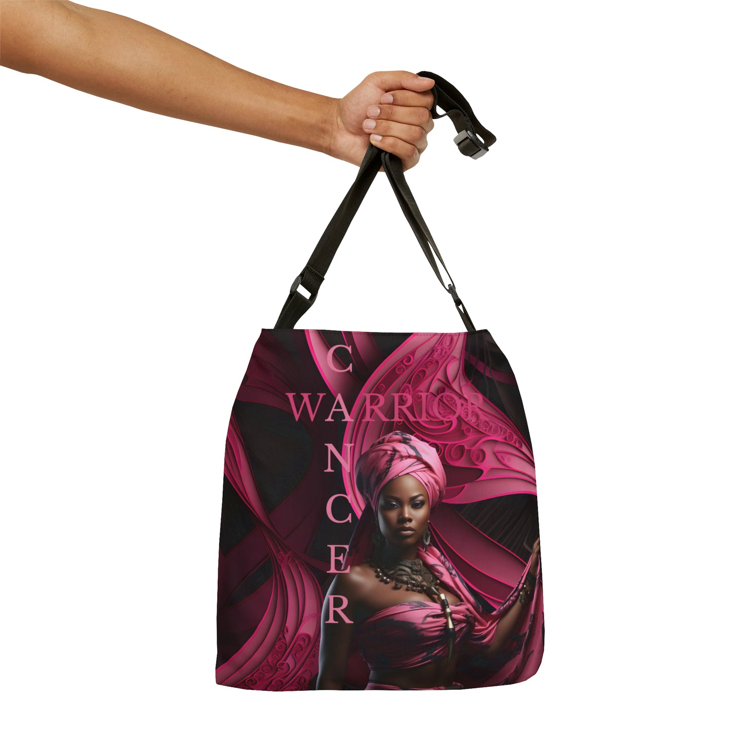 CANCER WARRIOR ADJUSTABLE TOTE BAG